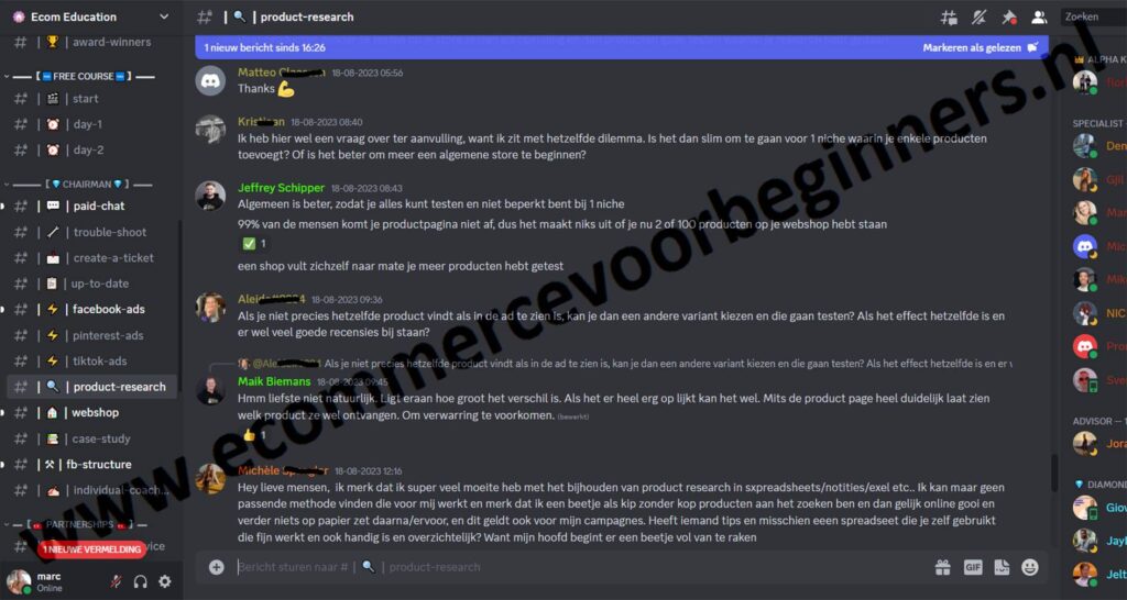 Op deze foto zie je de exclusieve community van de Ecom Education (Maik Biemans en Jeffrey Schipper)