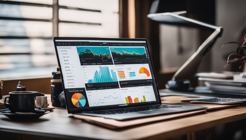 Op deze foto zie je het monitoren en analyseren van verkoopprestaties van verkopen op Bol.com