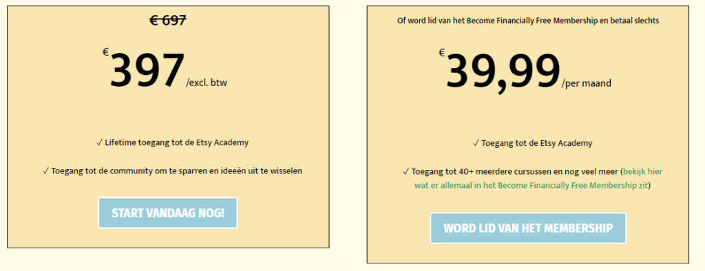 Op deze foto zie je de Etsy Academy prijzen